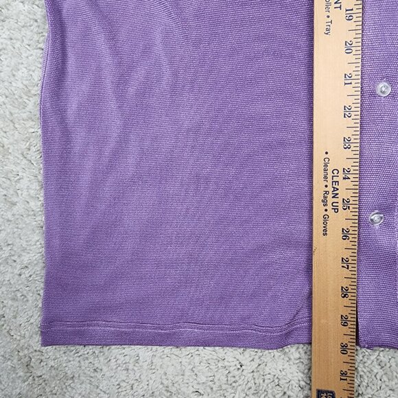 Strangers Only Base Martin 225 100% Acetate Nordstrom Shirt Size Medium M Purple - Picture 5 of 6